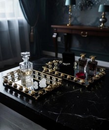 ZEYVE BONCUK 2-PIECE DECK. TRAY 37x23x5-43x29x5cm.